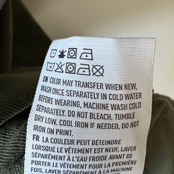 Olive Green American Eagle Oversized T-Shirt - Picture 5 of 5